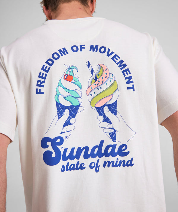 Mens Ice Cream Graphic Tee - Ivory