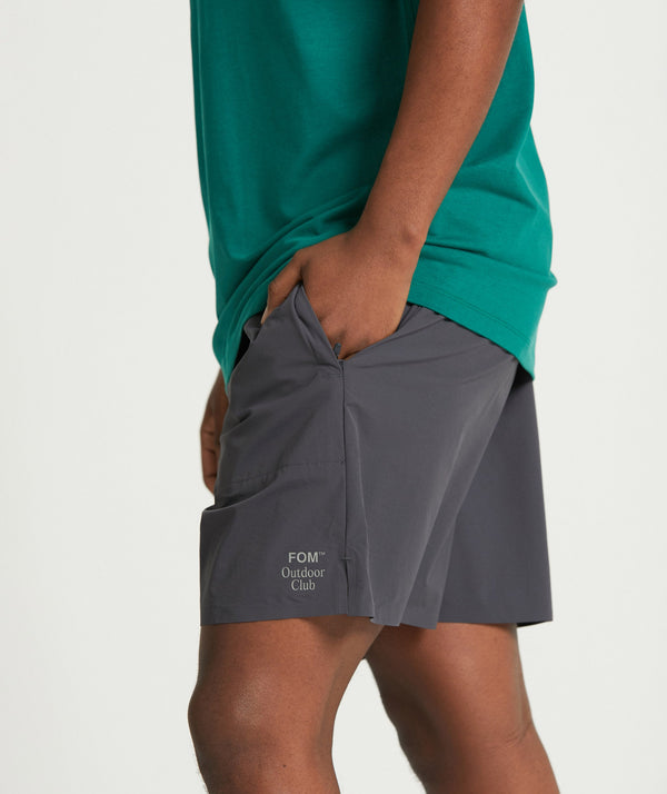 Mens Outdoor 4 Way Stretch Shorts - Slate Charcoal