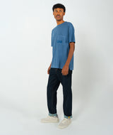 Mens Washed Pocket Tee - Blue