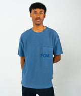 Mens Washed Pocket Tee - Blue