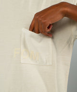 Mens Washed Pocket Tee - Sand