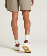 Mens Seersucker Swim Shorts - Stone Stripe