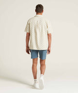 Mens Cotton Camp Collar Shirt - Moth