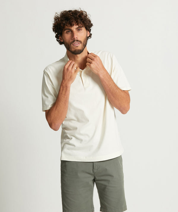 Mens Organic Cotton Golfer - Ecru