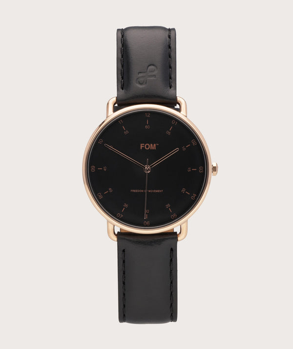 Balboa Black/ Rose Gold - Black