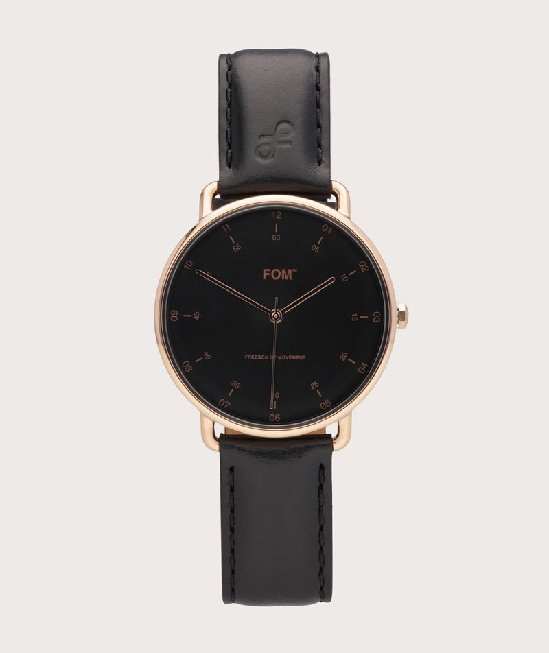 Balboa Black/ Rose Gold - Black