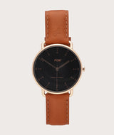 Balboa Black/ Rose Gold - Tan