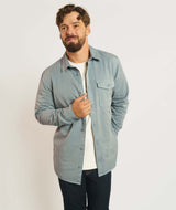 Mens Lyocell Blend Twill Shirt - Dark Shadow