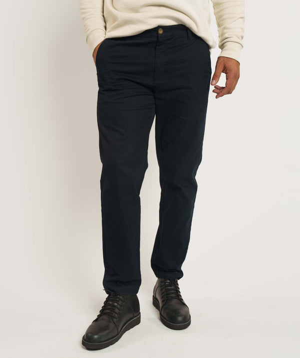 FOM x Kolisi Brushed Twill Tapered Pants - Black