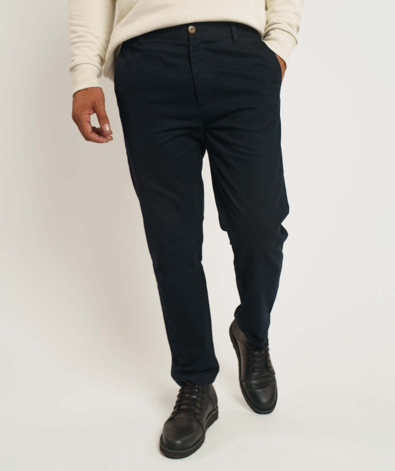 FOM x Kolisi Brushed Twill Tapered Pants - Black