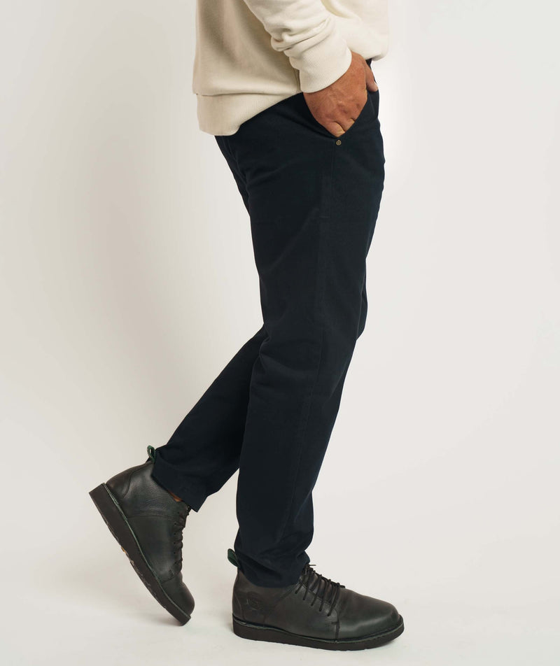 FOM x Kolisi Brushed Twill Tapered Pants - Black