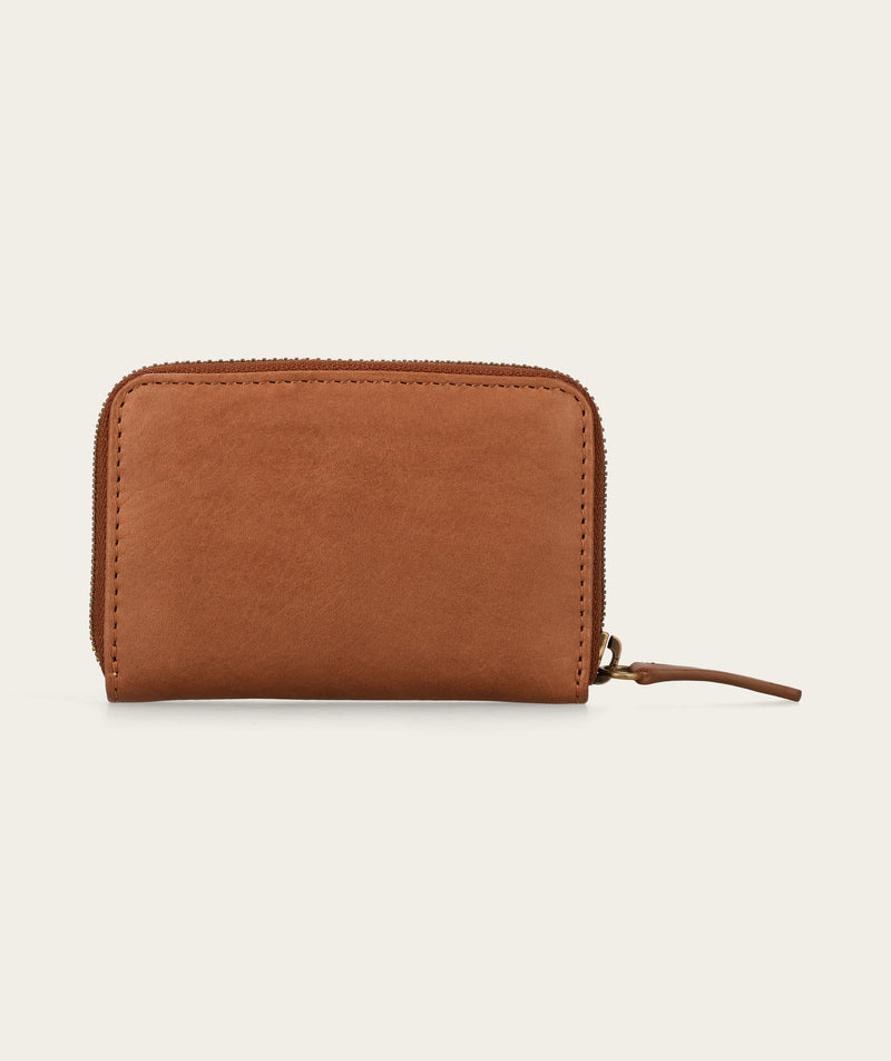 Zip-Around Card Holder - Chestnut