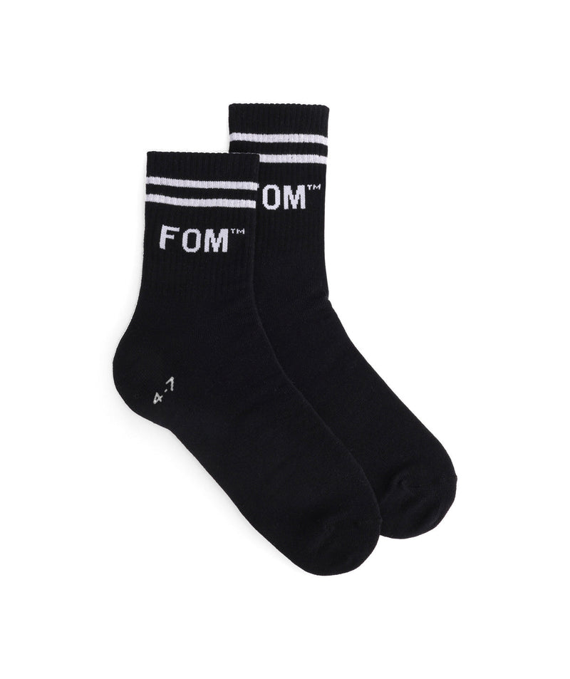 Socks Active - Black/ White FOM Stripes (Size 4-7)
