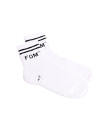 Socks Crew - Off-White/ Black Stripes (Size 4-7)