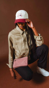 FOM Dad Cap Windhond - Burgundy & Ecru