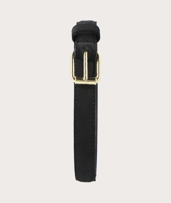 Ladies Belt - Black Suede