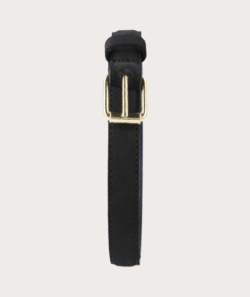 Ladies Belt - Black Suede