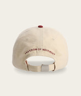 FOM Dad Cap Windhond - Burgundy & Ecru