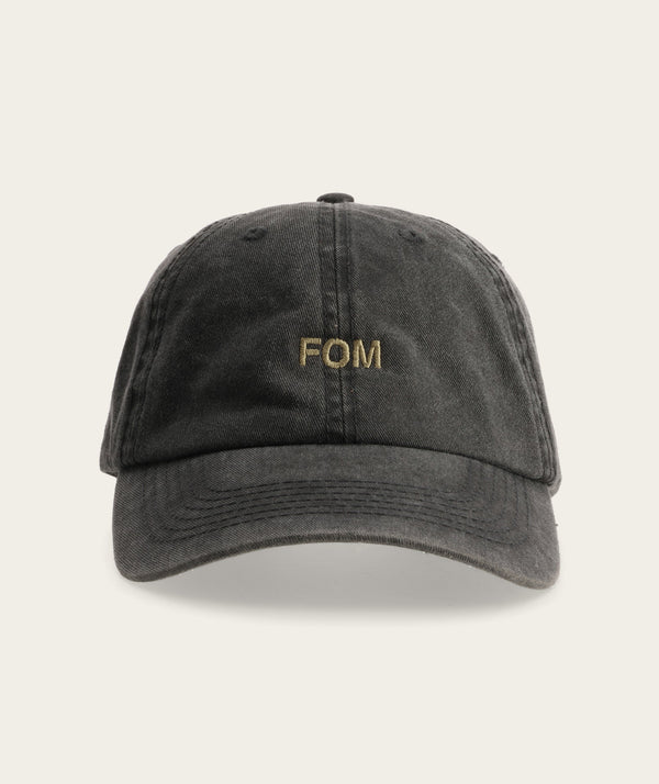 FOM Dad Cap - Washed Black/ Stone
