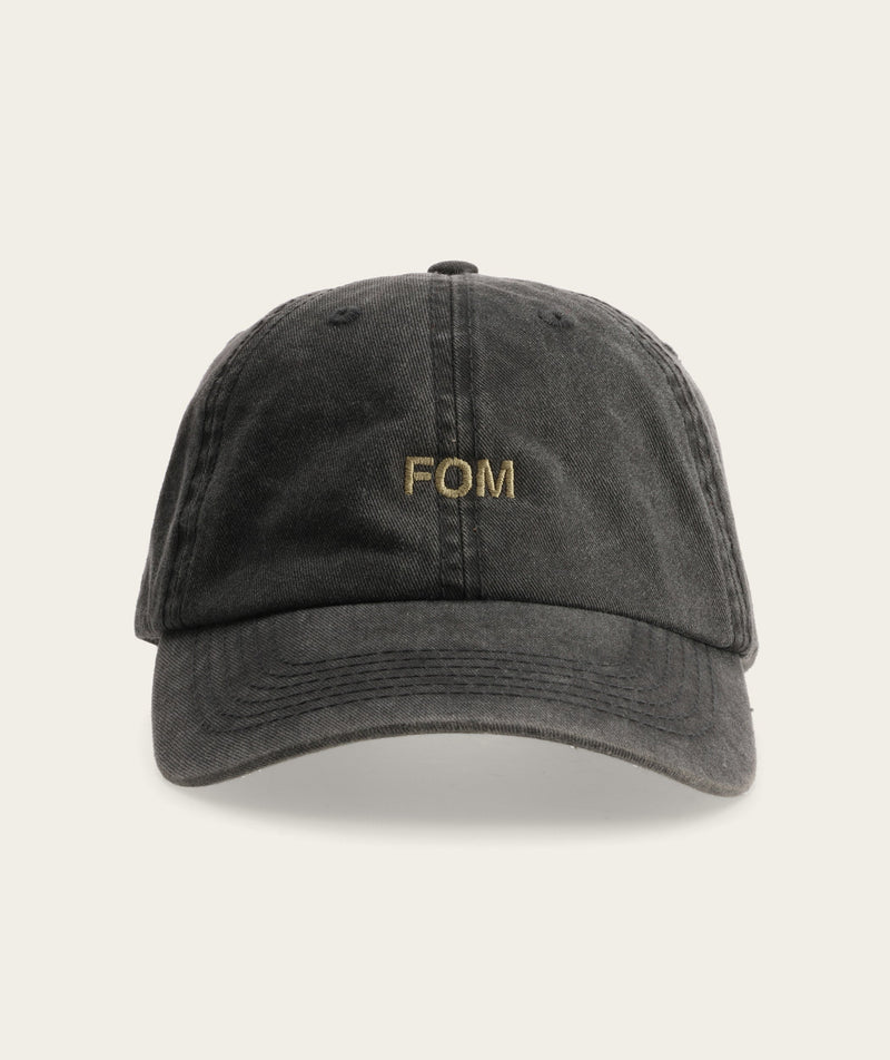 FOM Dad Cap - Washed Black/ Stone