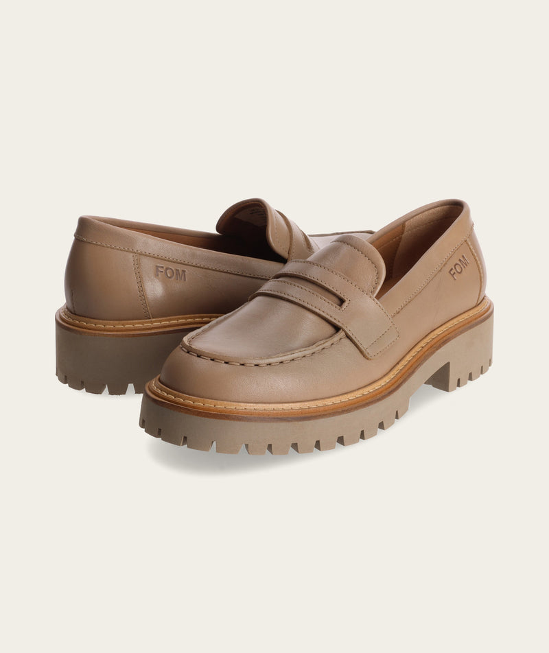 Penny Loafer - Taupe