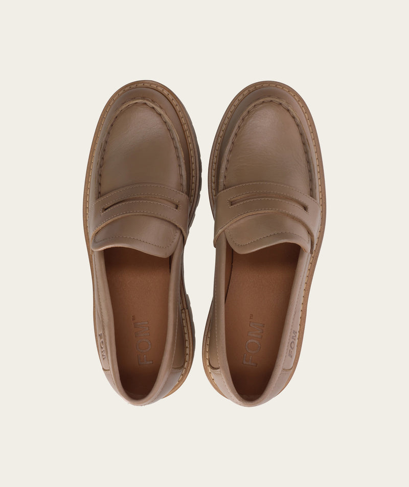 Penny Loafer - Taupe