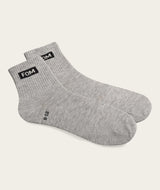 Socks Active Twin Pack - Grey Melange & Black (Size 8-12)