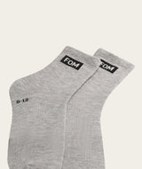 Socks Active Twin Pack - Grey Melange & Black (Size 8-12)