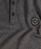 Mens Pique Golfer - Grey Melange