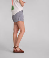 Ladies Gingham Shorts - X Navy