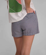 Ladies Gingham Shorts - X Navy
