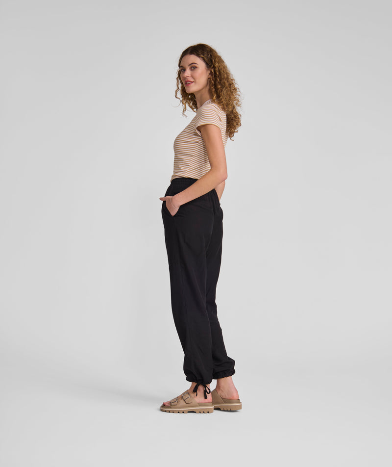 Ladies 1x1 Soft Rib Tee - X Stone Stripe