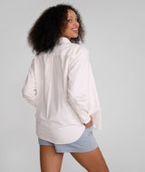 Ladies Long Sleeve Cotton Shirt - White