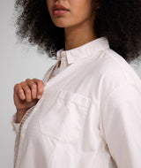 Ladies Long Sleeve Cotton Shirt - White