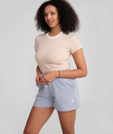 Ladies Fleece Short - Pearl Blue