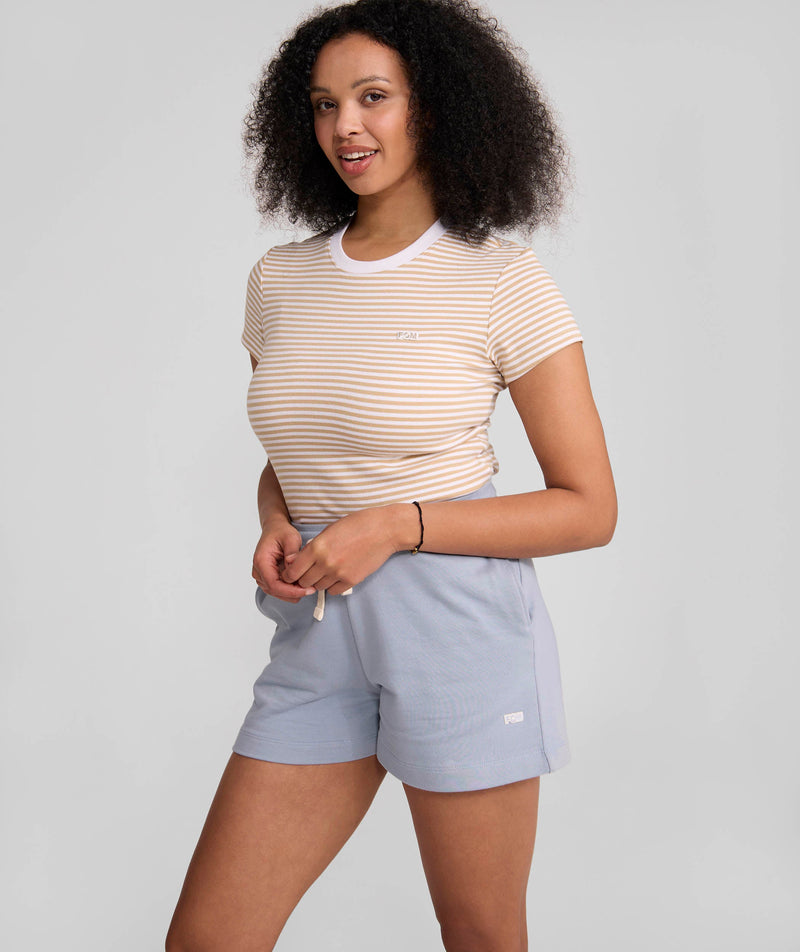 Ladies Fleece Short - Pearl Blue