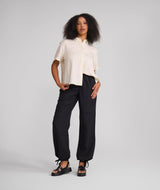 Ladies Short Sleeve Lyocell Shirt - Light Butter