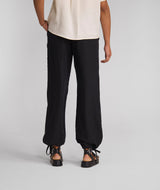 Ladies Drawstring Lyocell Pants - Black