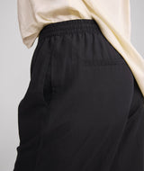 Ladies Drawstring Lyocell Pants - Black