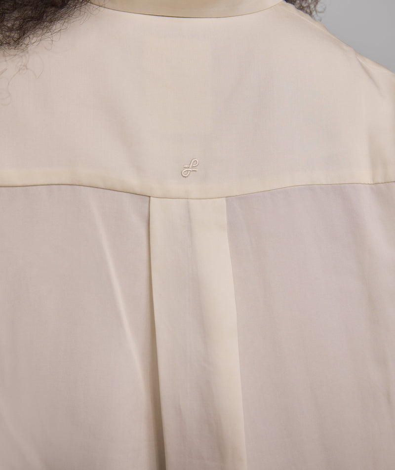 Ladies Short Sleeve Lyocell Shirt - Light Butter