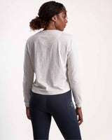 Ladies Outdoor Long Tee - Speckled Stone