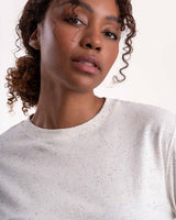 Ladies Outdoor Long Tee - Speckled Stone