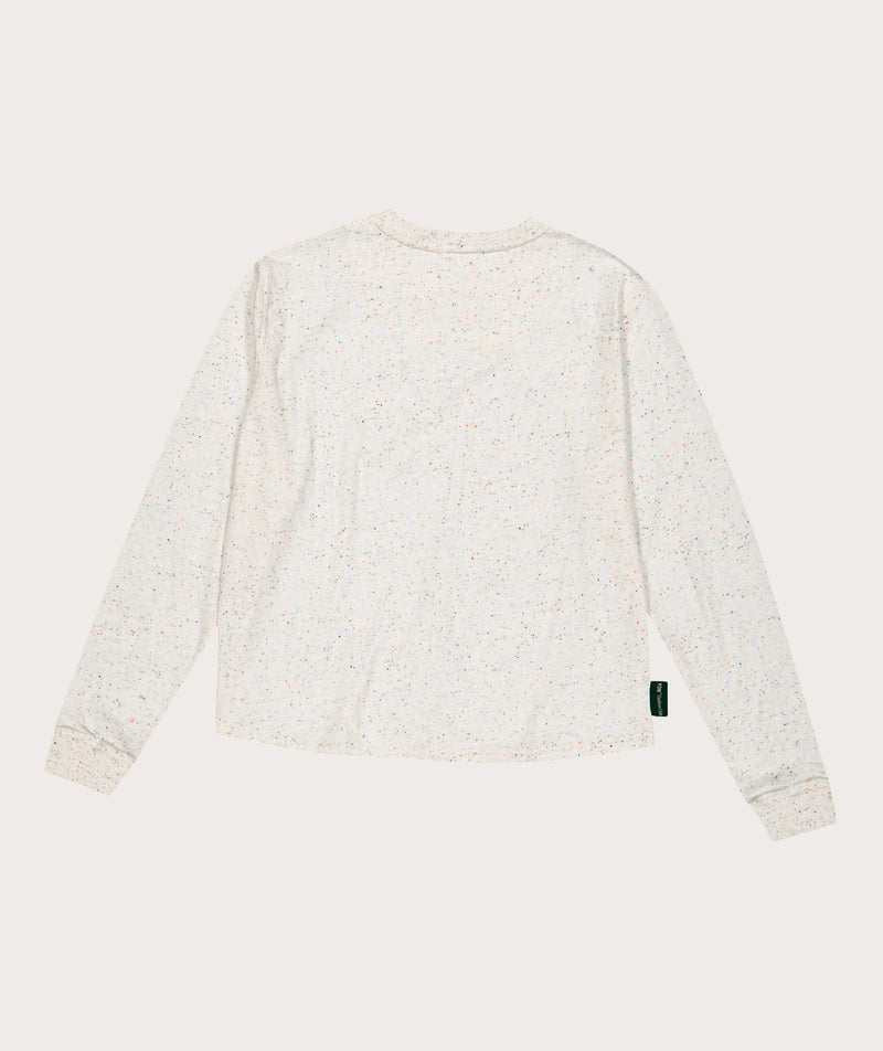 Ladies Outdoor Long Tee - Speckled Stone