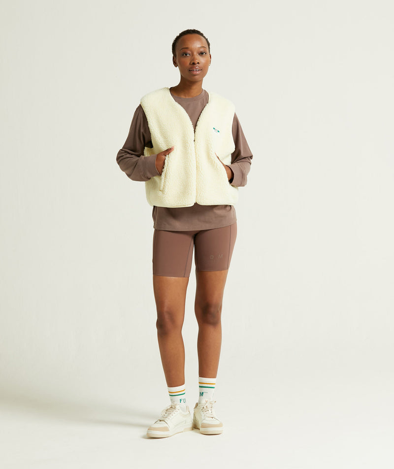 Ladies Fleece Gilet - Butter