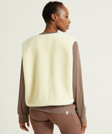 Ladies Fleece Gilet - Butter