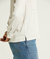 Ladies Long Sleeve Slim Fit Shirt - Light Grey