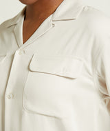 Ladies Long Sleeve Slim Fit Shirt - Light Grey