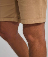 Mens Cotton Chino Shorts - Coffee