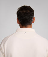 Mens Long Sleeve Honeycomb Golfer - Ivory