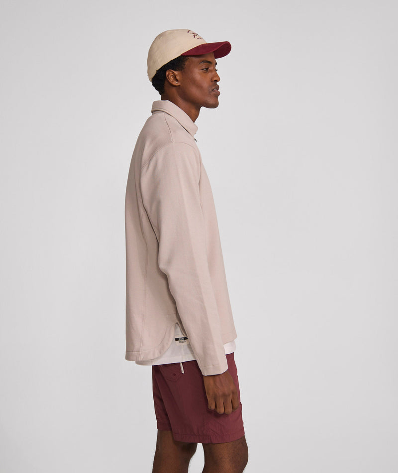 Mens 1/4 Zip Sweatshirt - Oyster